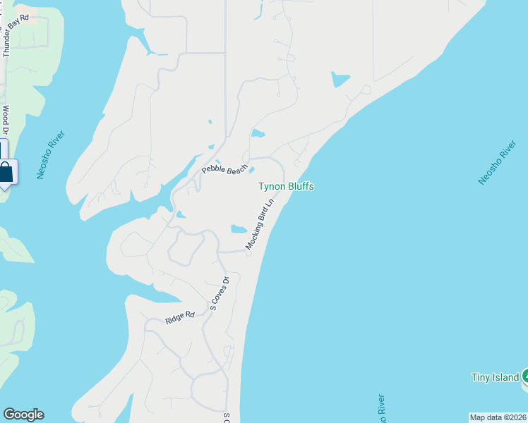 map of restaurants, bars, coffee shops, grocery stores, and more near Mocking Bird Lane in Cleora