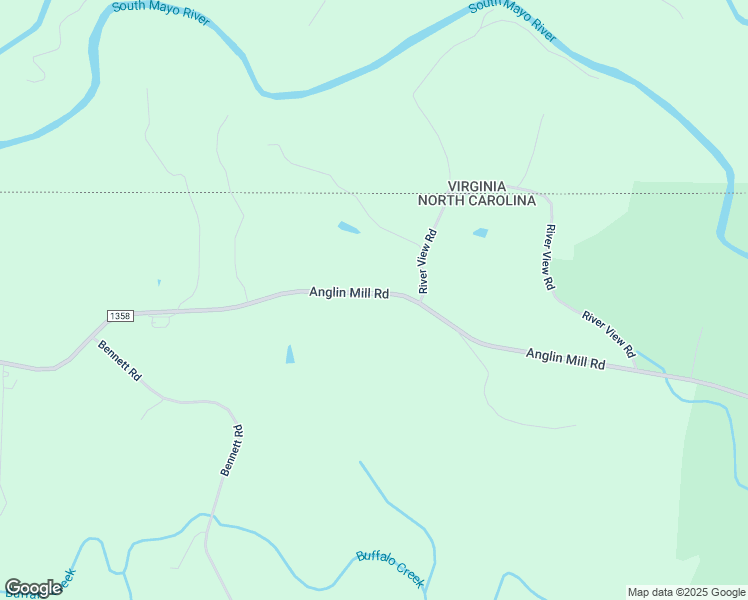 map of restaurants, bars, coffee shops, grocery stores, and more near 2790 Anglin Mill Road in Stoneville