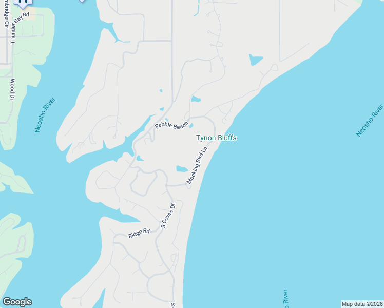 map of restaurants, bars, coffee shops, grocery stores, and more near Mocking Bird Lane in Cleora