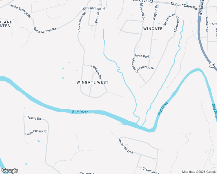 map of restaurants, bars, coffee shops, grocery stores, and more near 643 Cornwall Road in Clarksville