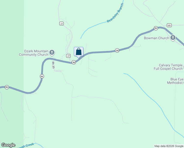 map of restaurants, bars, coffee shops, grocery stores, and more near 178 South Lake Drive in Blue Eye