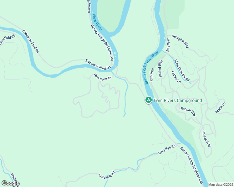 map of restaurants, bars, coffee shops, grocery stores, and more near 257 Riverside Lane in Crumpler