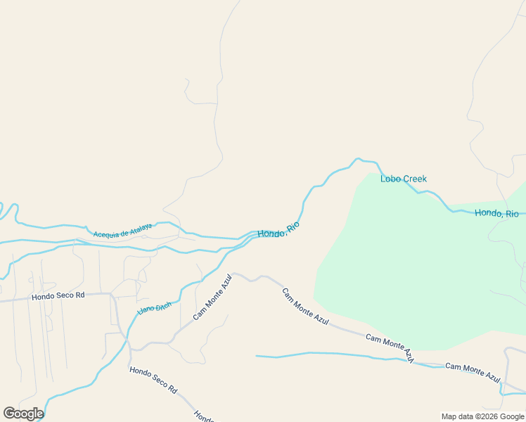 map of restaurants, bars, coffee shops, grocery stores, and more near 108 Lobo Ranch Road in El Prado