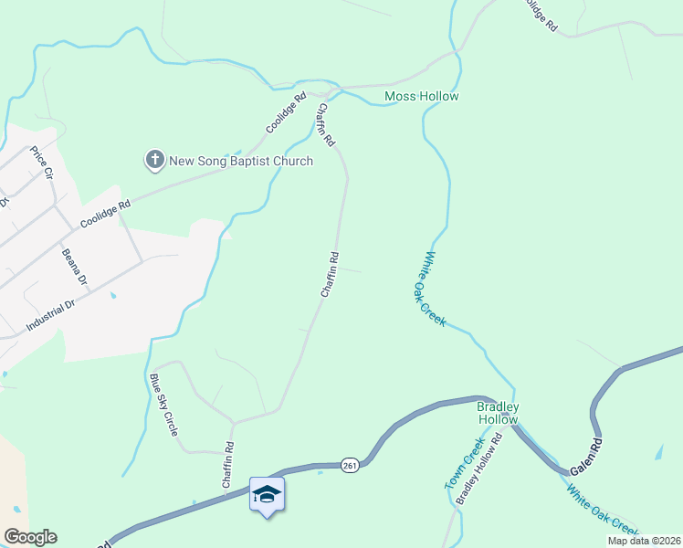 map of restaurants, bars, coffee shops, grocery stores, and more near 638 Chaffin Road in Lafayette