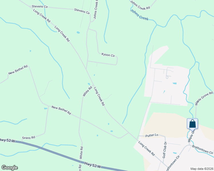 map of restaurants, bars, coffee shops, grocery stores, and more near 912 Long Creek Road in Lafayette