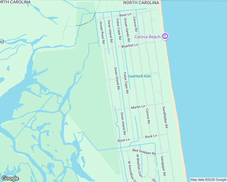 map of restaurants, bars, coffee shops, grocery stores, and more near 2339 Ocean Pearl Rd in Corolla