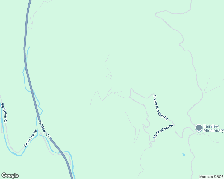 map of restaurants, bars, coffee shops, grocery stores, and more near Dream Mountain Road in Ashe County