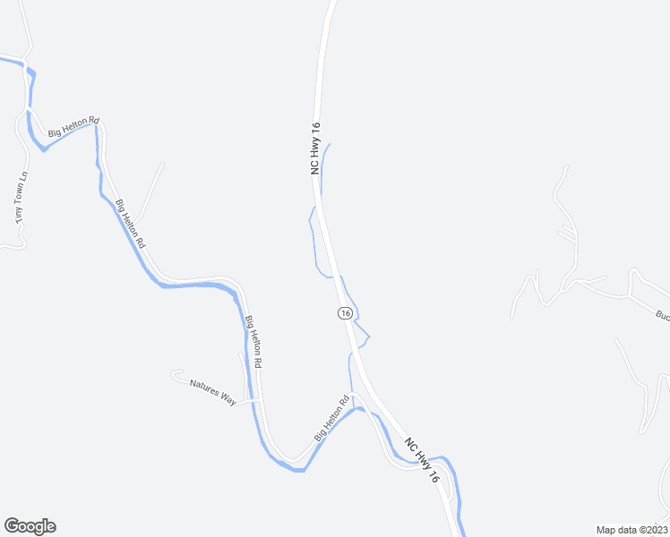 map of restaurants, bars, coffee shops, grocery stores, and more near North Carolina Highway 16 in Grassy Creek