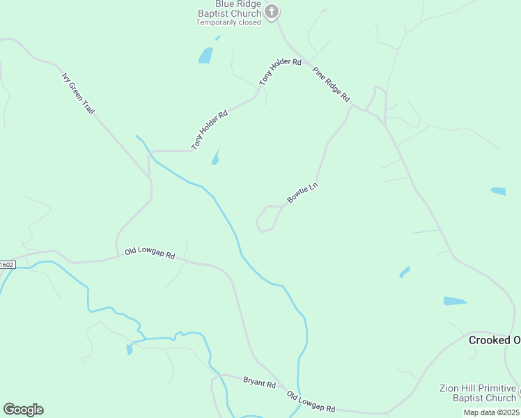 map of restaurants, bars, coffee shops, grocery stores, and more near 370 Bowtie Lane in Lowgap