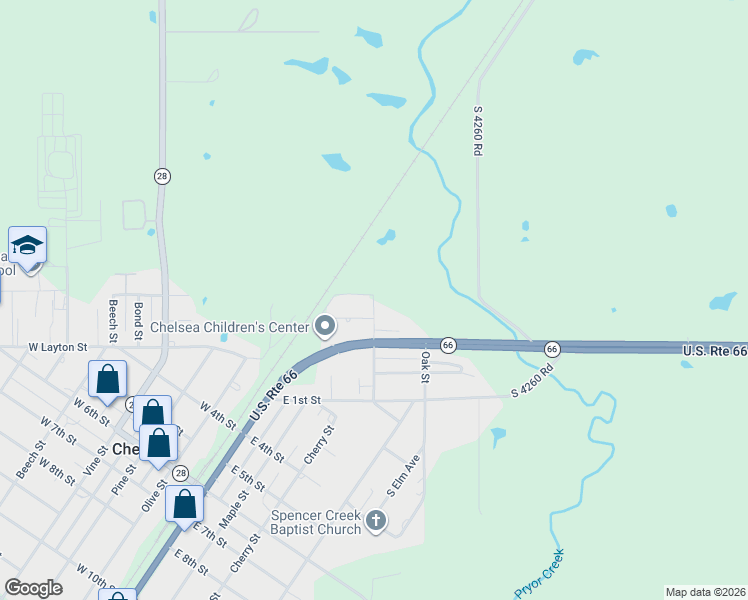 map of restaurants, bars, coffee shops, grocery stores, and more near 302 Fairgrounds Road in Chelsea