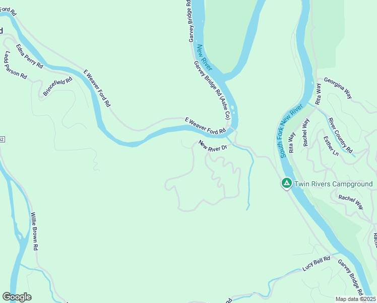 map of restaurants, bars, coffee shops, grocery stores, and more near 389 New River Drive in Crumpler