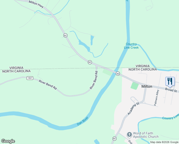 map of restaurants, bars, coffee shops, grocery stores, and more near 84 River Bend Road in Milton