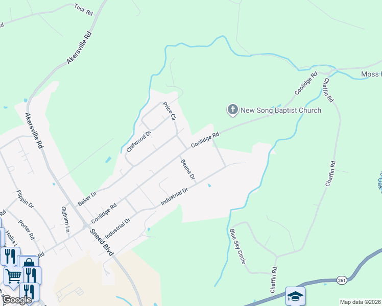 map of restaurants, bars, coffee shops, grocery stores, and more near 700 Coolidge Road in Lafayette