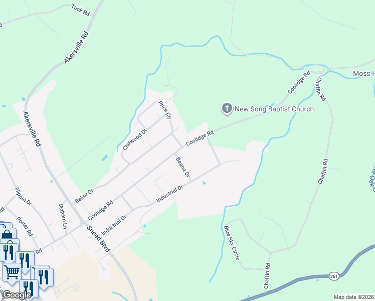 map of restaurants, bars, coffee shops, grocery stores, and more near 700 Coolidge Road in Lafayette