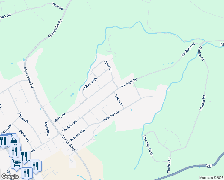 map of restaurants, bars, coffee shops, grocery stores, and more near 649 Coolidge Road in Lafayette