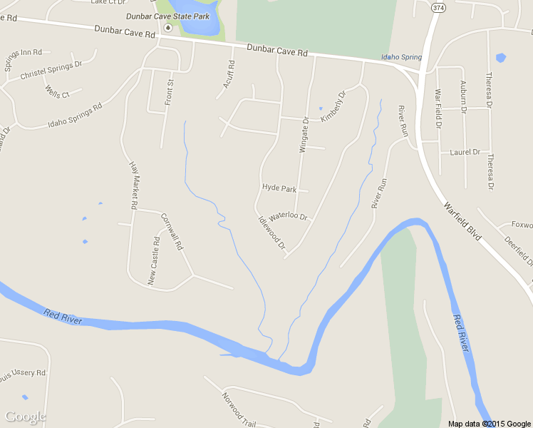 map of restaurants, bars, coffee shops, grocery stores, and more near 601 Waterloo Dr in Clarksville