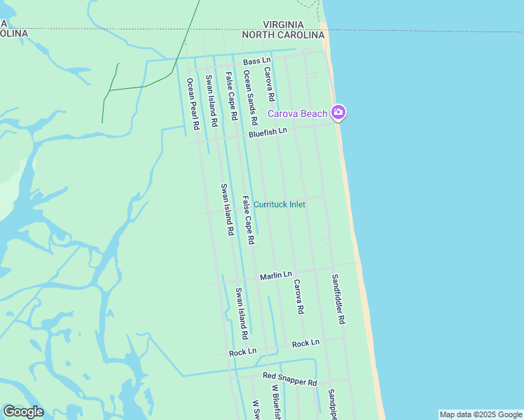 map of restaurants, bars, coffee shops, grocery stores, and more near 2348 Ocean Sands Road in Corolla