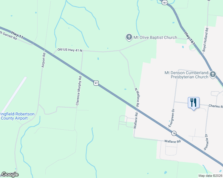 map of restaurants, bars, coffee shops, grocery stores, and more near 5129 U.S. 41 in Springfield
