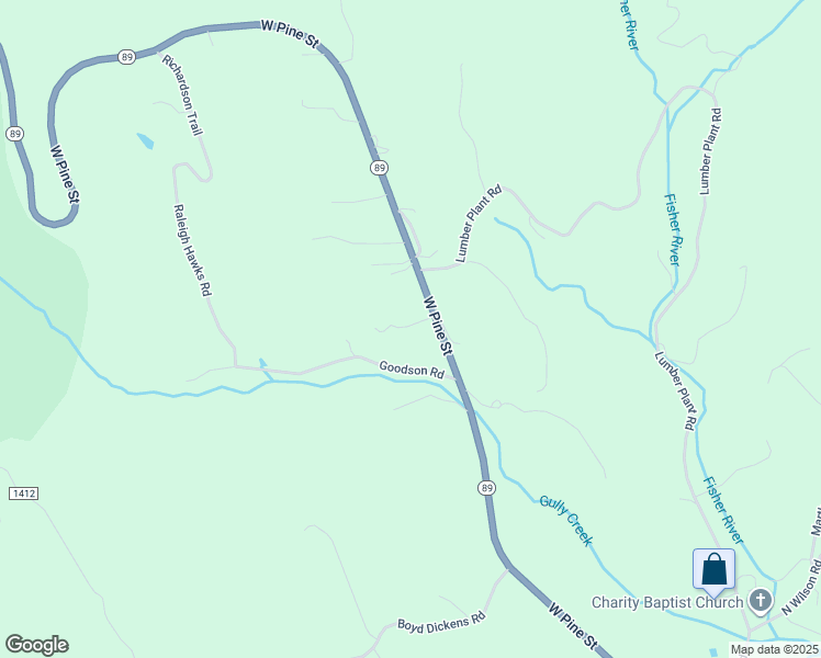 map of restaurants, bars, coffee shops, grocery stores, and more near 9621 West Pine Street in Lowgap