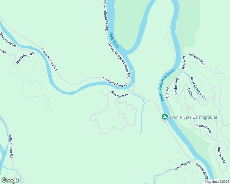 map of restaurants, bars, coffee shops, grocery stores, and more near 304 New River Drive in Crumpler