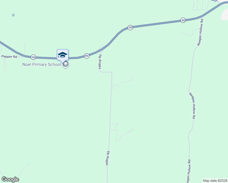 map of restaurants, bars, coffee shops, grocery stores, and more near 412 Hilltop Road in Noel