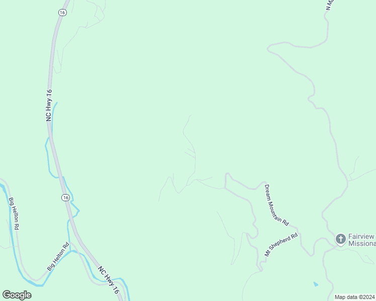 map of restaurants, bars, coffee shops, grocery stores, and more near 1315 Dream Mountain Road in Grassy Creek