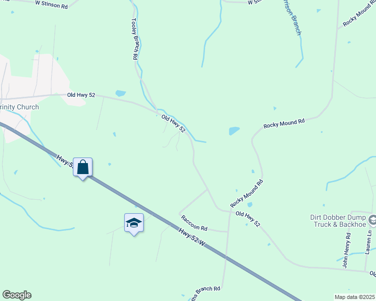 map of restaurants, bars, coffee shops, grocery stores, and more near 9895 Old Highway 52 in Westmoreland