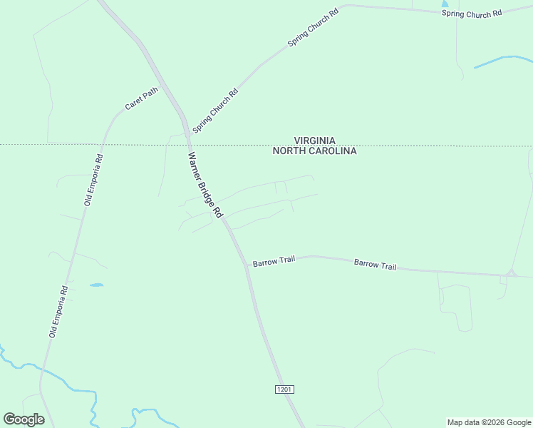 map of restaurants, bars, coffee shops, grocery stores, and more near 167 Thacker Lane in Garysburg