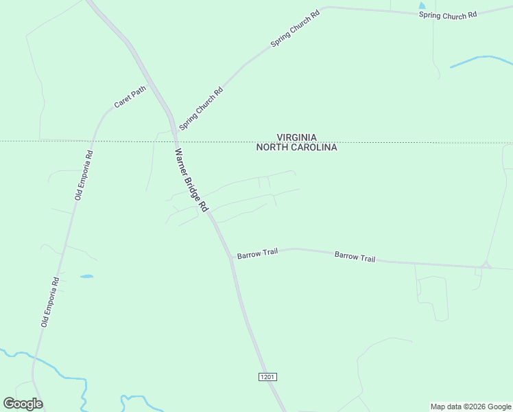 map of restaurants, bars, coffee shops, grocery stores, and more near 167 Thacker Lane in Garysburg