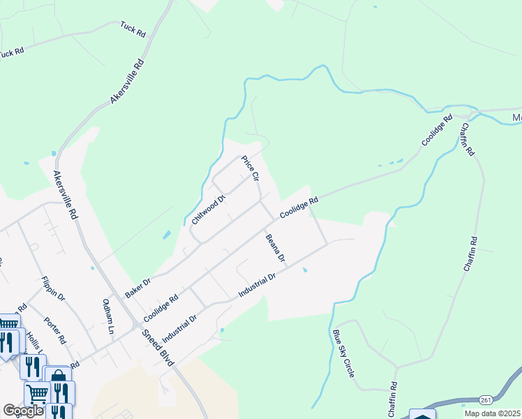 map of restaurants, bars, coffee shops, grocery stores, and more near 649 Coolidge Road in Lafayette