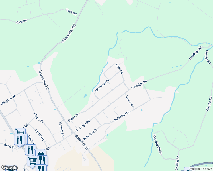 map of restaurants, bars, coffee shops, grocery stores, and more near 632 Chitwood Drive in Lafayette