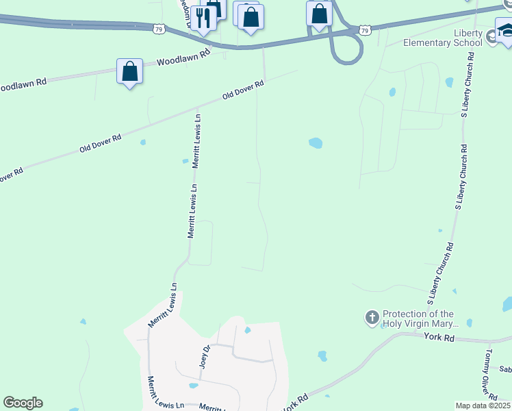 map of restaurants, bars, coffee shops, grocery stores, and more near 1034 Ross Lane in Clarksville