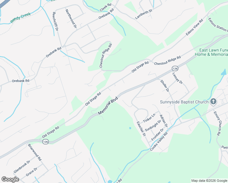 map of restaurants, bars, coffee shops, grocery stores, and more near 4745 1/2 Memorial Boulevard in Kingsport