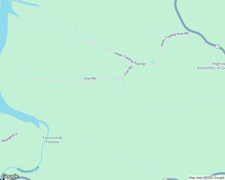 map of restaurants, bars, coffee shops, grocery stores, and more near 98 Sunset Trail in Lampe