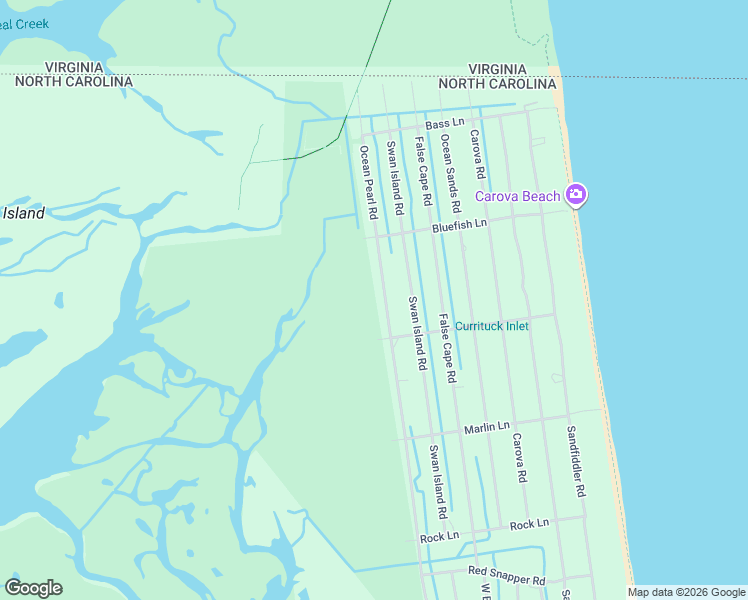 map of restaurants, bars, coffee shops, grocery stores, and more near 2362 Ocean Pearl Rd in Corolla