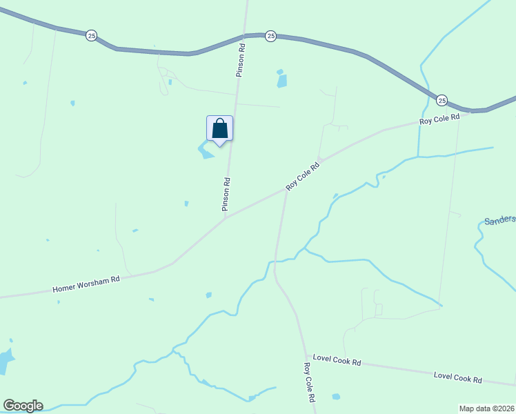 map of restaurants, bars, coffee shops, grocery stores, and more near 5031 Homer Worsham Road in Springfield