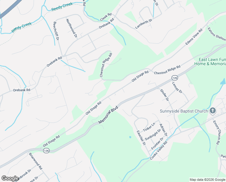 map of restaurants, bars, coffee shops, grocery stores, and more near 4621 Old Stage Road in Kingsport