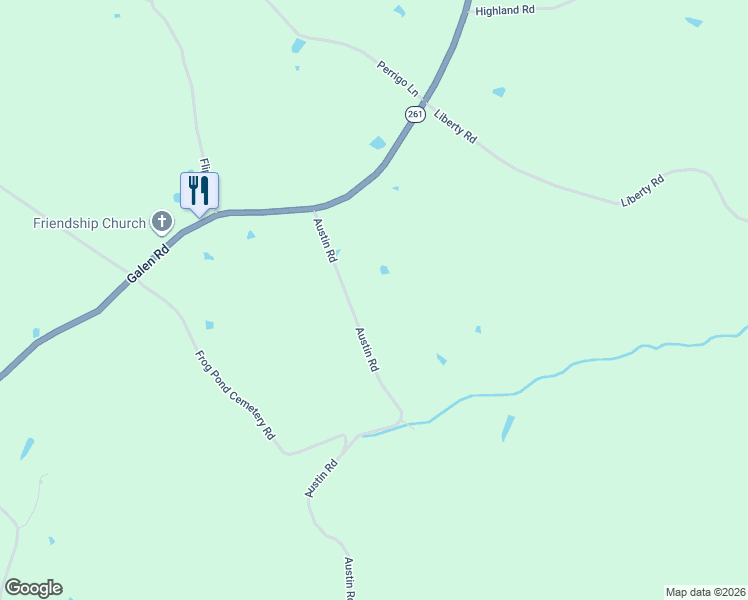 map of restaurants, bars, coffee shops, grocery stores, and more near 303 Austin Road in Lafayette