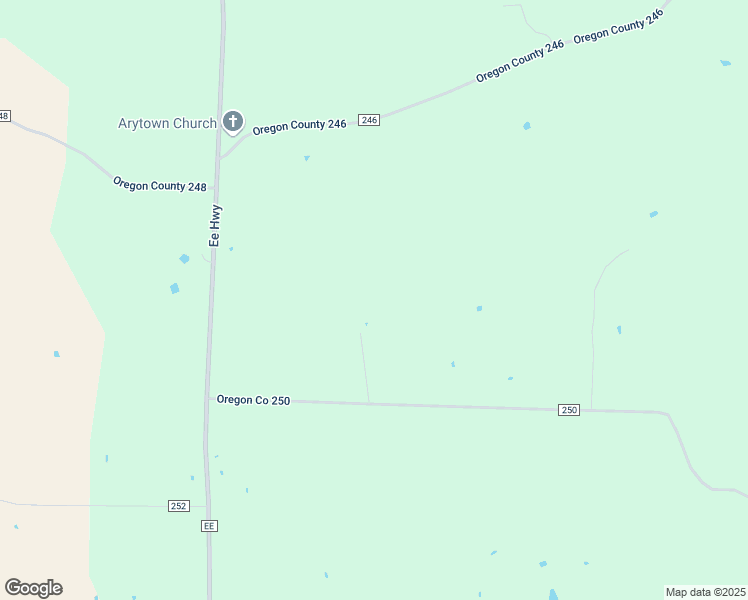 map of restaurants, bars, coffee shops, grocery stores, and more near 385 County Road 250 in Thayer