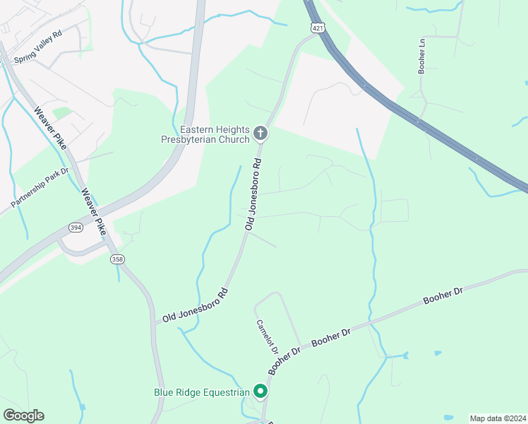 map of restaurants, bars, coffee shops, grocery stores, and more near 306 Old Jonesboro Road in Bristol