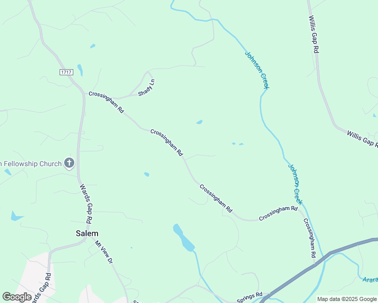 map of restaurants, bars, coffee shops, grocery stores, and more near 566 Crossingham Road in Mount Airy