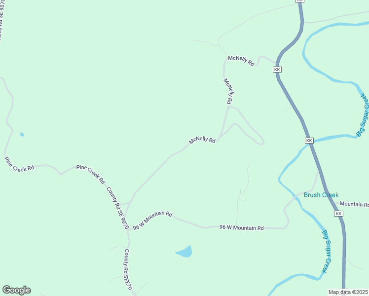 map of restaurants, bars, coffee shops, grocery stores, and more near McNelly Road in McDonald County