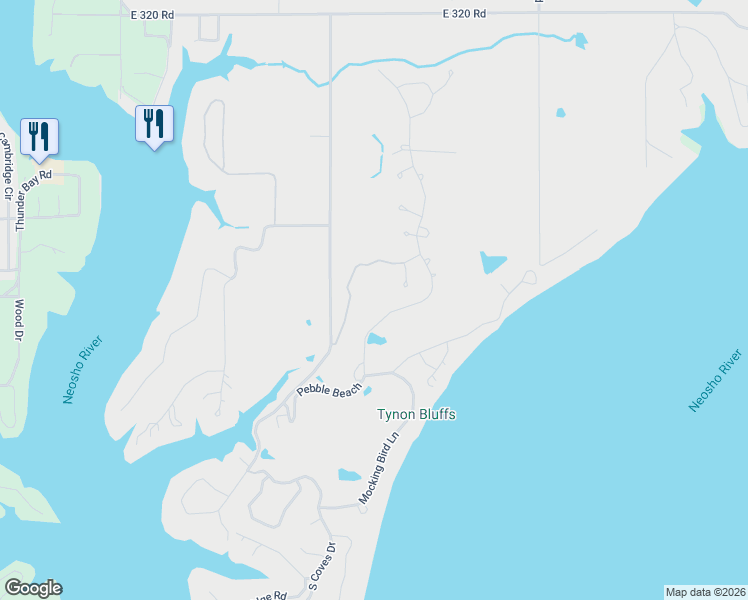 map of restaurants, bars, coffee shops, grocery stores, and more near 32591 Pebble Beach in Afton