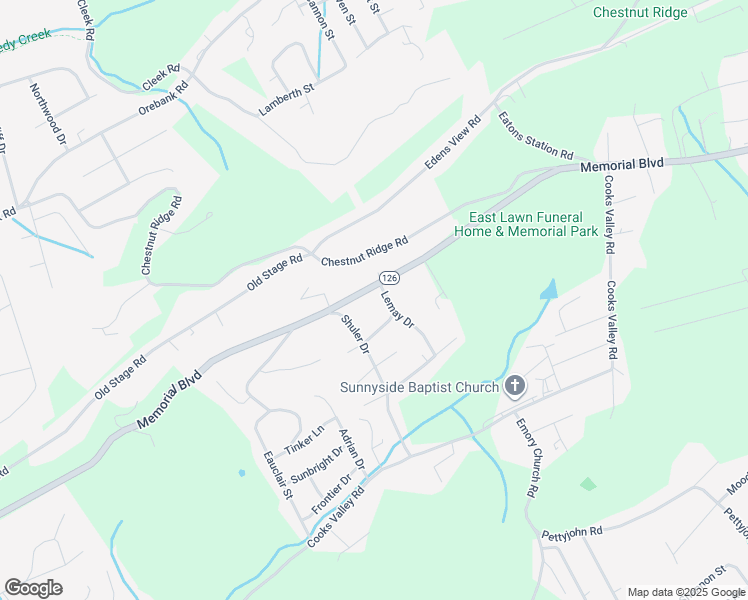 map of restaurants, bars, coffee shops, grocery stores, and more near 4860 Memorial Boulevard in Kingsport