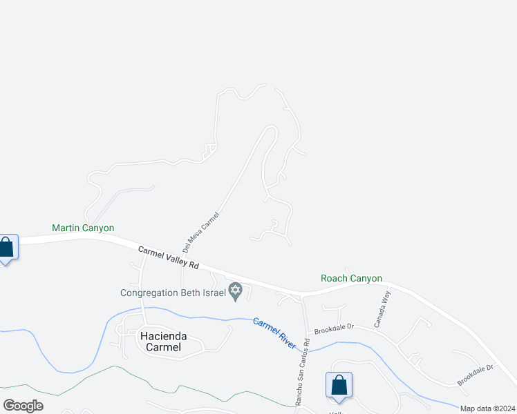 map of restaurants, bars, coffee shops, grocery stores, and more near 120 Del Mesa Carmel in Carmel-by-the-Sea