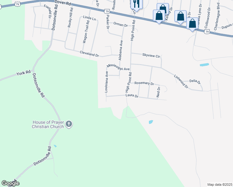 map of restaurants, bars, coffee shops, grocery stores, and more near 10 Montana Avenue in Clarksville