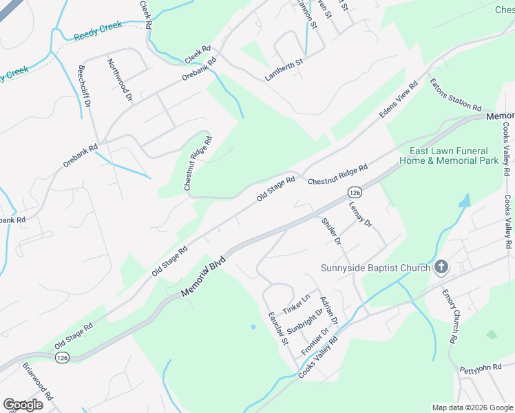 map of restaurants, bars, coffee shops, grocery stores, and more near 4648 Old Stage Road in Kingsport
