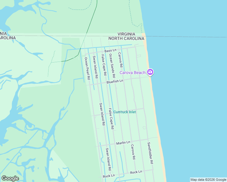 map of restaurants, bars, coffee shops, grocery stores, and more near 2369 Ocean Sands Road in Corolla