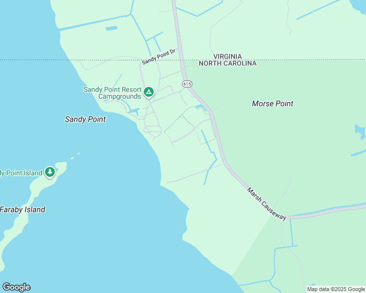 map of restaurants, bars, coffee shops, grocery stores, and more near 113 East Points Estate Drive in Currituck County