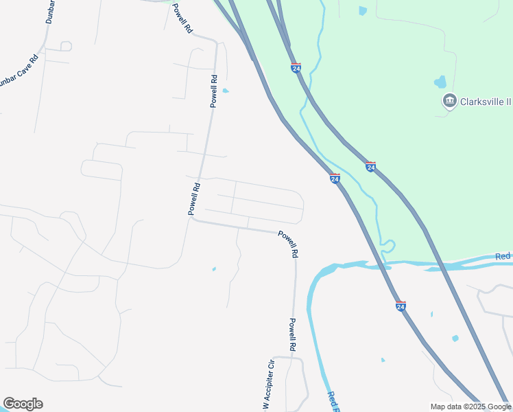 map of restaurants, bars, coffee shops, grocery stores, and more near 1120 Christian James Court in Clarksville